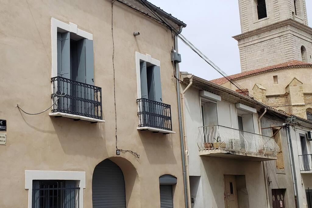 Maison Vigneronne De Caractere Du XIX Plein Centre Villa Marseillan  Exteriör bild